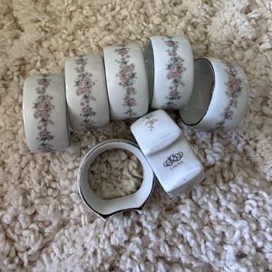 Vintage Kentfield & Sawyer Porcelain China napkin rings